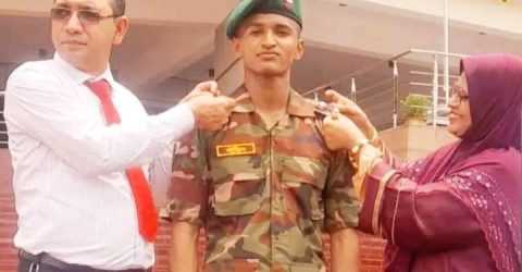 সেনাবাহিনীতে লেফটেন্যান্ট পদে যোগদান করলেন কুমিল্লা’র চৌদ্দগ্রামের কৃতি সন্তান সাজিদ!