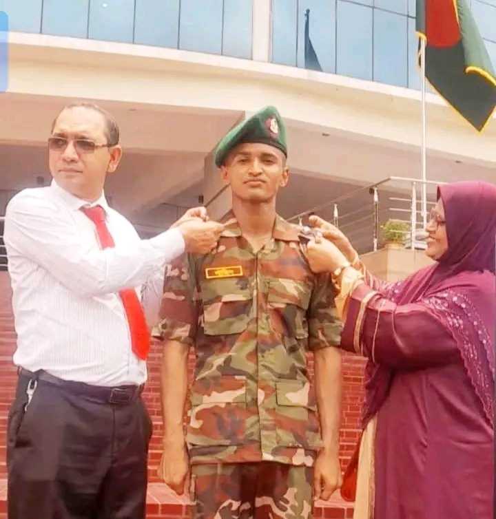 সেনাবাহিনীতে লেফটেন্যান্ট পদে যোগদান করলেন কুমিল্লা’র চৌদ্দগ্রামের কৃতি সন্তান সাজিদ!